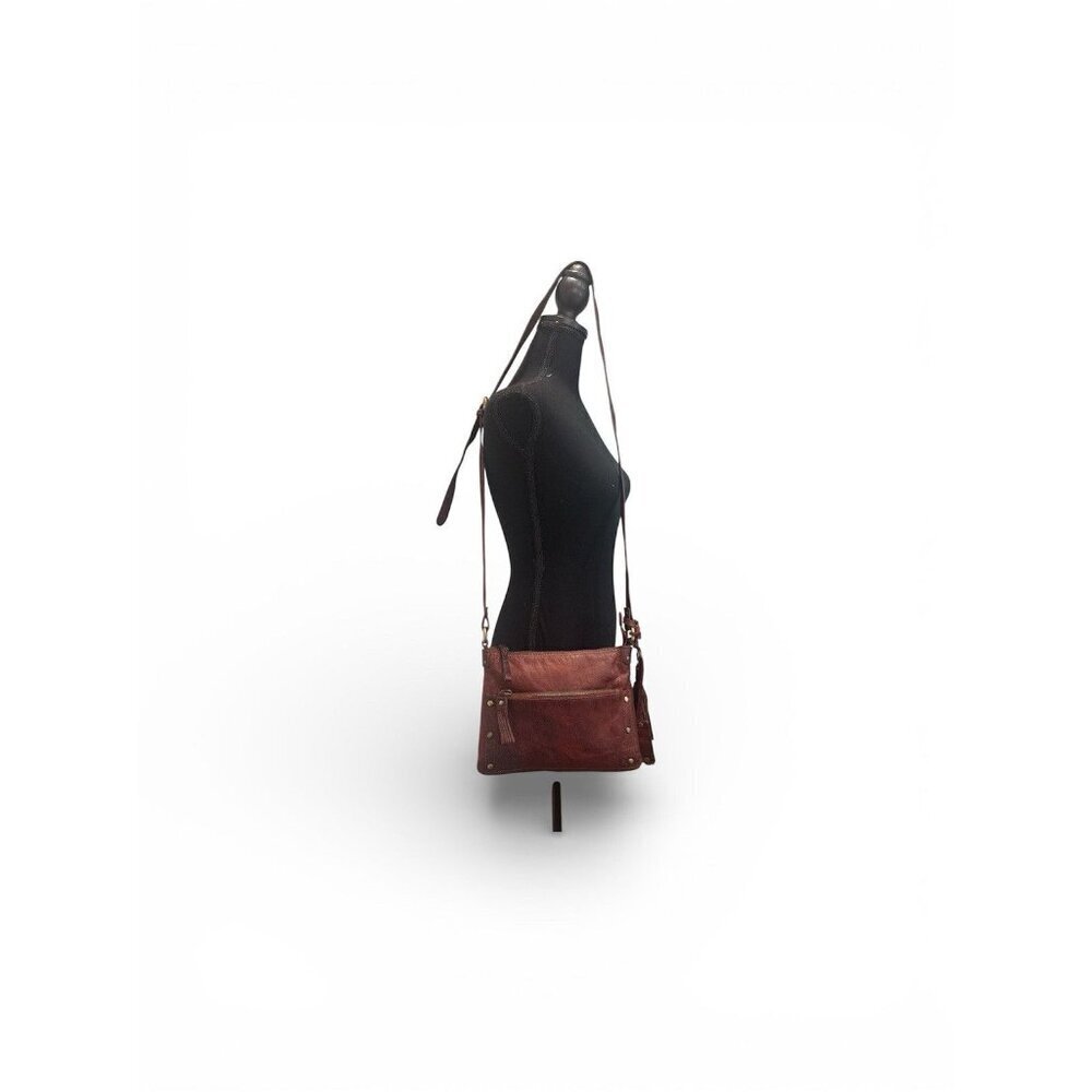 DIBA TRUE Women's Brown Leather Crossbody Bag